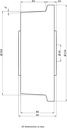 Wheel series 200mm flanged cast iron 40mm bore hub length 90mm ball bearing 3000kg - Wheel dimensions