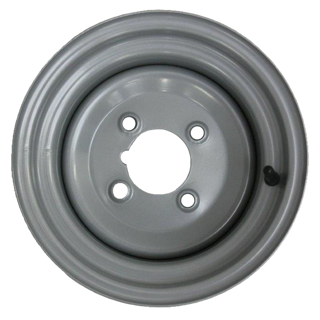 6.00x10" Wheel rim 4/101.6/67 ET-5 silver 750kg Flat