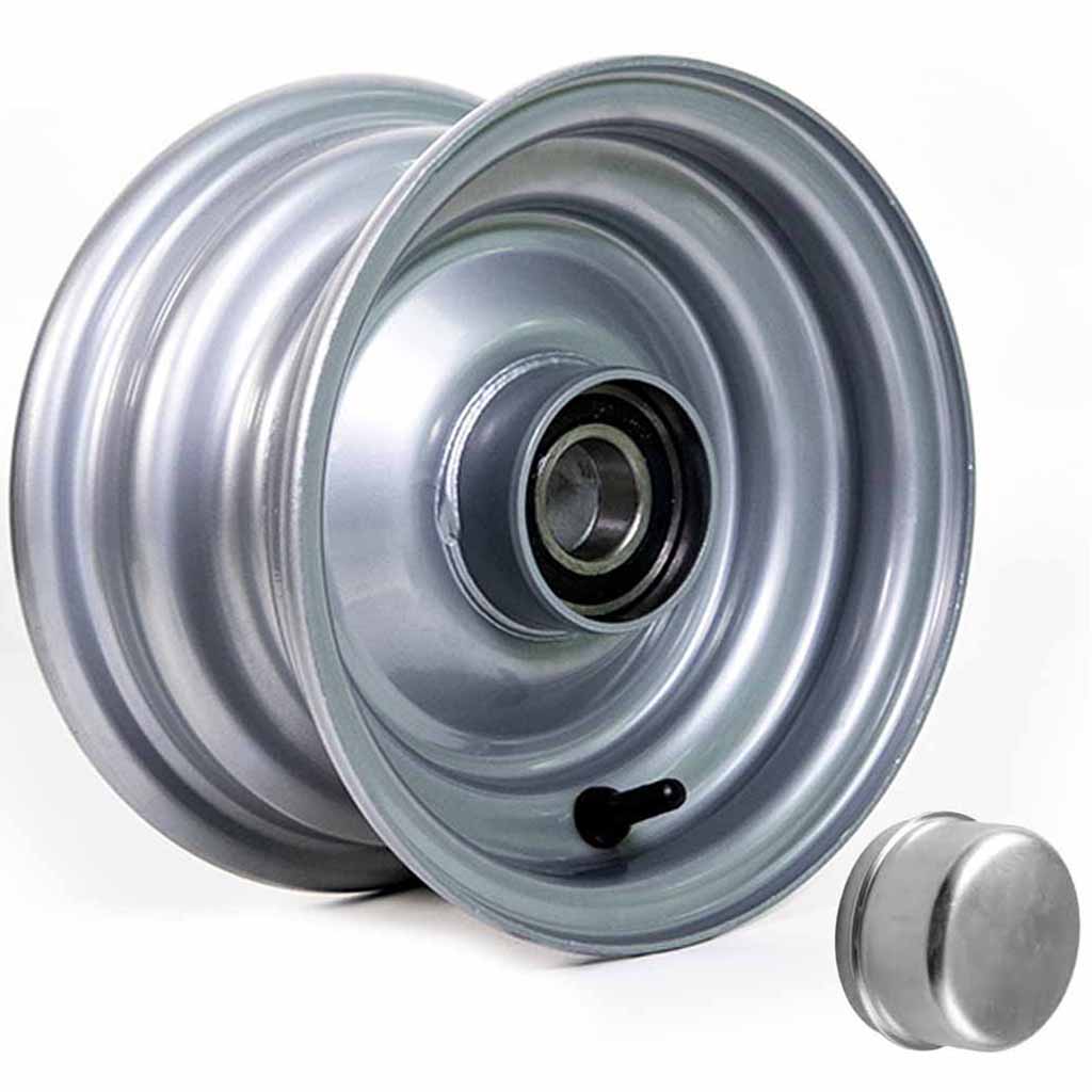 18x9.50-8 4pr Wanda P322 Knobby tyre TL on steel rim 25mm ball bearing 52mm hub length, 102kg load capacity