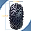 22x11.00-8 4pr Wanda P334 utility tyre E-marked TL on steel rim 4/100/60, 450kg load capacity on Hub & Stub axle 4/100 M12 wheel bolt  35x35mm Hi speed Pattern with dimensions