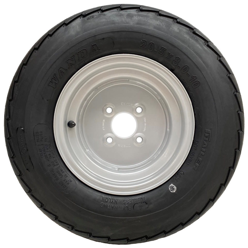 20.5x8.00-10 4ply TRAILER WHEEL Side View