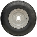 500x10 4ply trailer wheel & tyre assembly 4/100/60 side view