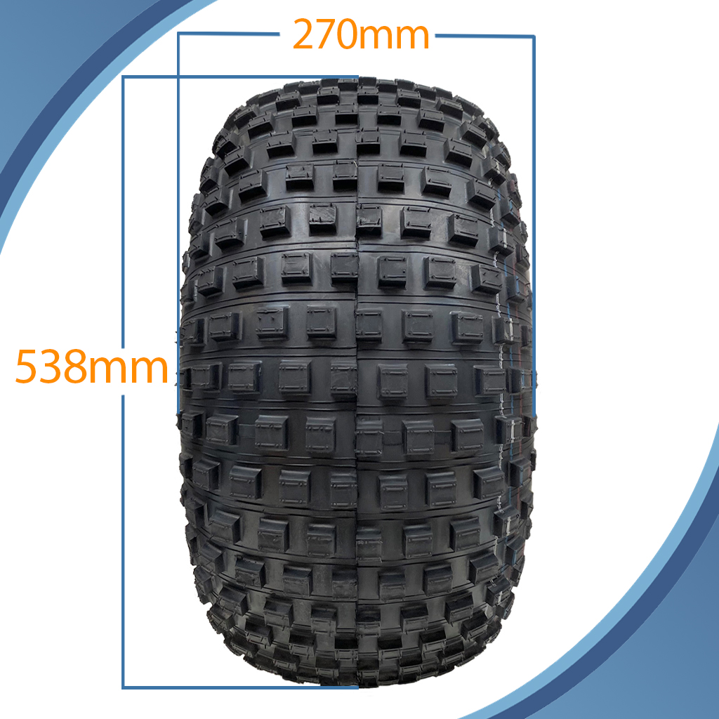 ATV Trailer Kit, 22x11.00-8 4pr P323 Knobby tyre pattern with dimensions