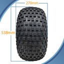 ATV Trailer Kit, 22x11.00-8 4pr P323 Knobby tyre pattern with dimensions