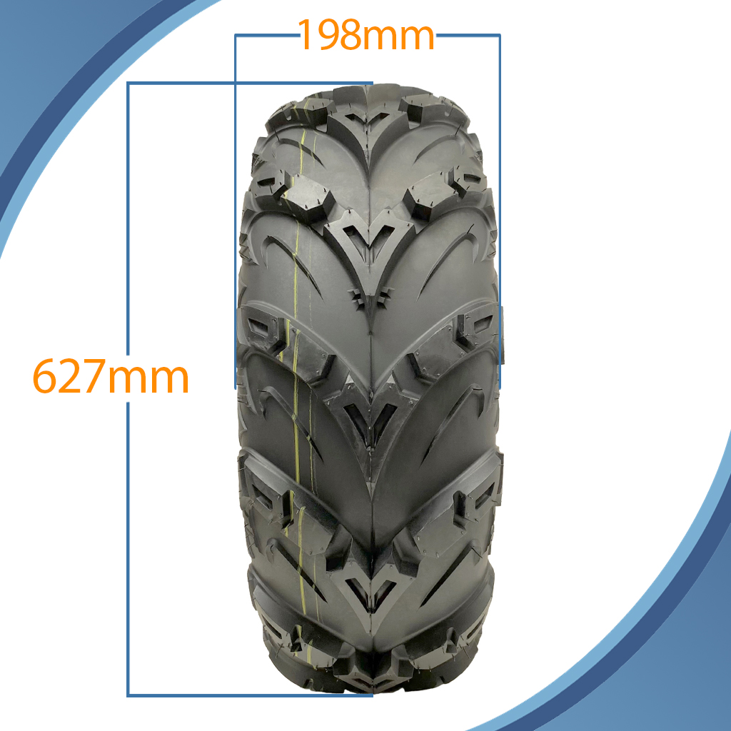 24x8.00-12 8pr OBOR Mudsling ATV tyre pattern with dimensions