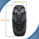 25x8.00-12 (205/80-12) 8pr OBOR Mudsling ATV tyre with dimensions