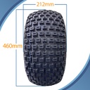 18x9.50-8 4pr P322 Knobby tyre pattern with dimensions