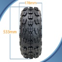 21x7.00-10 6ply OBOR Kraken tyre pattern with dimensions