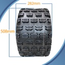 20x11.00-9 6ply OBOR Kraken tyre pattern with dimensions