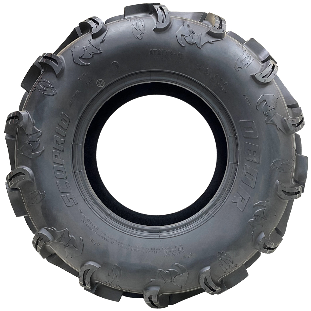 27x9.00-12 6ply OBOR Scoprio tyre side view