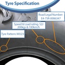 27x9.00-12 6ply OBOR Scoprio tyre specification