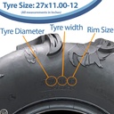 27x11.00-12 6ply OBOR Scoprio tyre size with text