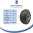 145x70-6 2pr Journey P319 Knobby tyre on 20mm BB rim(flush) spec sheet