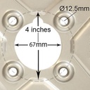 4 inch PCD rim centre with dimensions