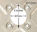 Rim centre with dimensions 4 inch PCD