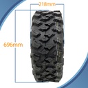 27x9.00R14 8ply OBOR Lynx tyre pattern with dimensions