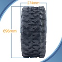 27x11.00R14 8ply OBOR Lynx tyre pattern with dimensions