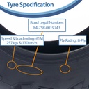 27x11.00R14 8ply OBOR Lynx tyre specification