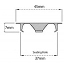 SPRING RETAINING CLIP for 22mm 'DROP-IN' B. T. U. Drawing with Dimensions