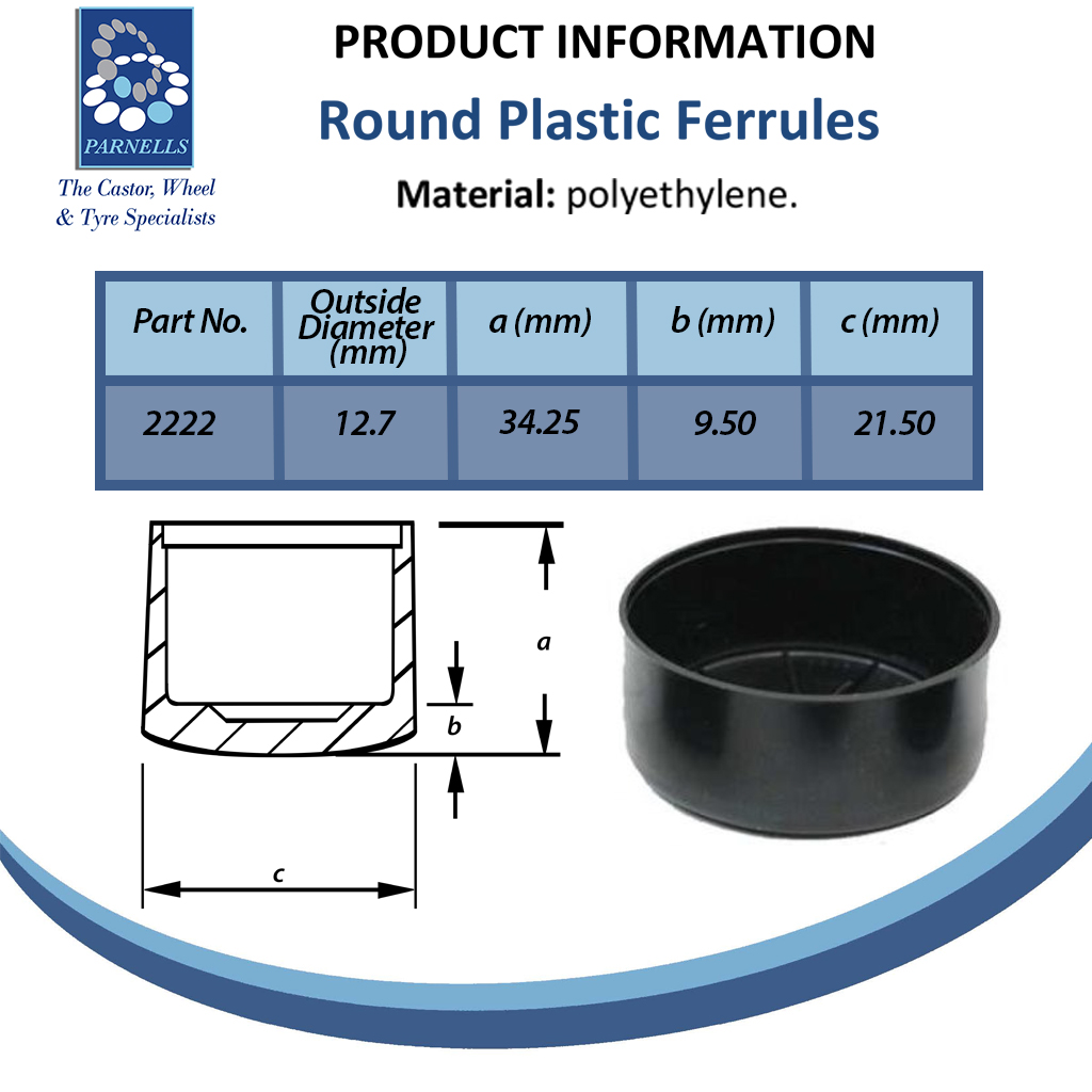 Plastic tapered ferrule 1/2" Spec Sheet