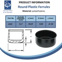 Plastic tapered ferrule 1/2" Spec Sheet