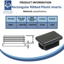 Plastic rectangular insert 150x100mm (3.0/8.0mm) Spec Sheet