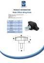 M8x20  nylon wing knob (Zinc thread) Spec Sheet