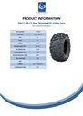 26x11.00-12 6pr Wanda P350 ATV Tyre E-marked TL 55J Spec Sheet