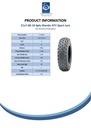 21x7.00-10 4pr Wanda P356 ATV Tyre E-marked TL 25J Spec Sheet