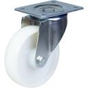 300 series 200mm swivel top plate 140x110mm castor with nylon plain bearing wheel 350kg