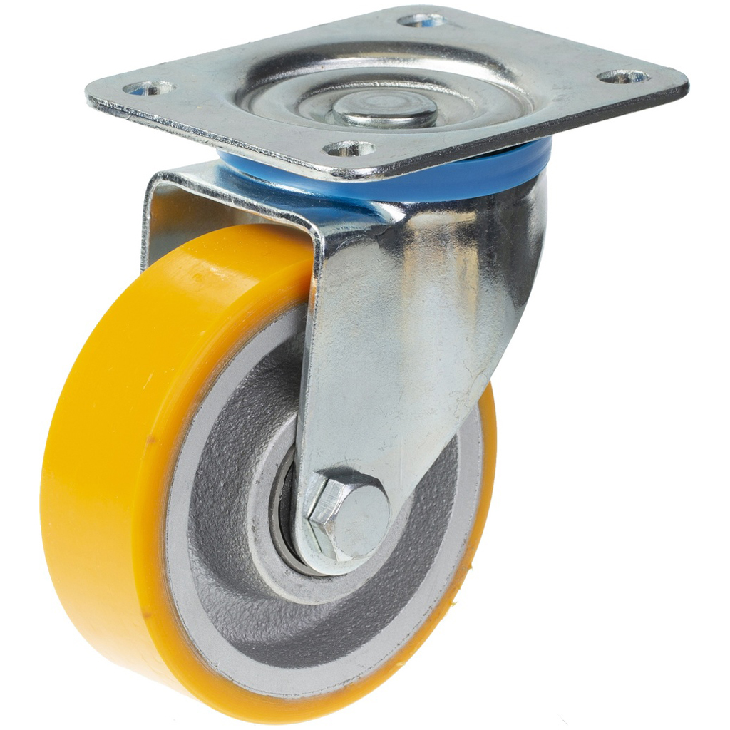 322 series 100mm swivel top plate 106x86mm castor with polyurethane on cast iron centre ball bearing wheel 250kgwhich are rated for 250Kgs each