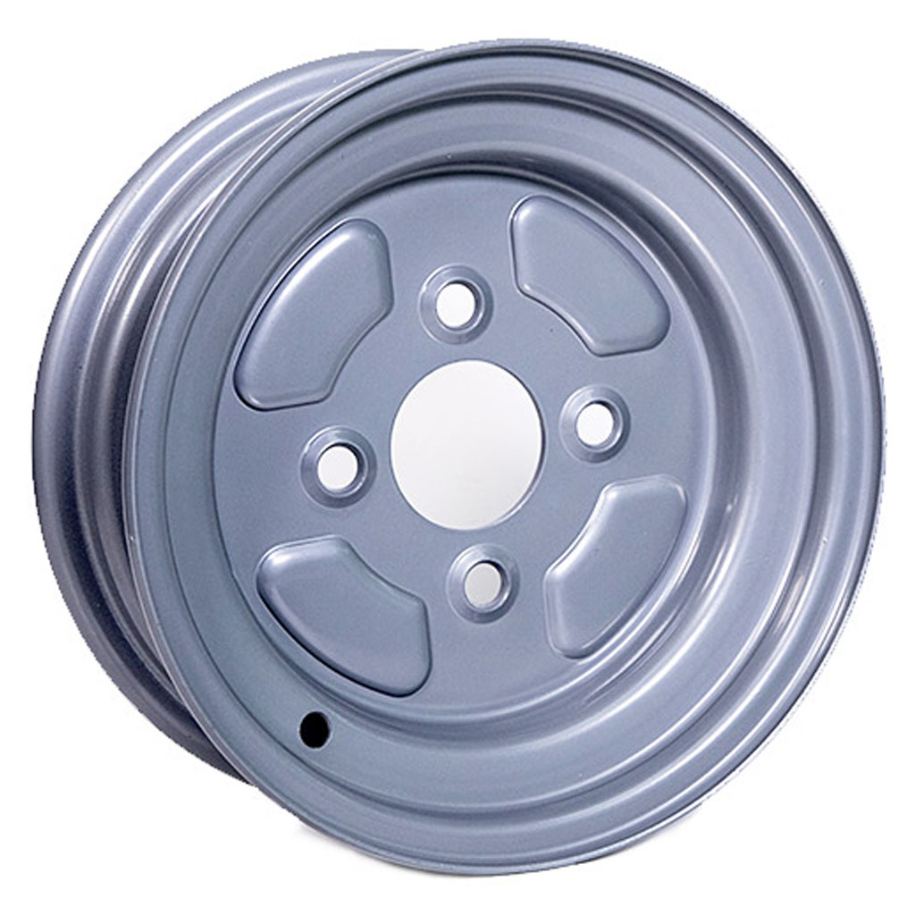 3.50x10" Wheel rim 4/100/60 ET0 silver 400kg