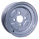 3.50x10" Wheel rim 4/101.6/67 ET0 silver 400kg