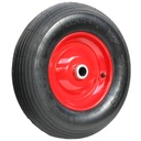 4.80/4.00x8 4ply red steel pneumatic wheel 25x75mm roller bearing 200kg