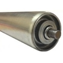 Conveyor roller 50x500mm zinc plated, 12mm round spring loaded axle