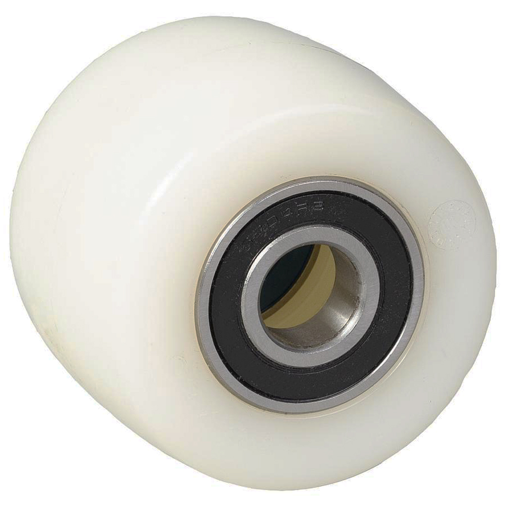 Wheel series 80x50mm roller nylon 20mm bore hub length 50mm ball bearing 600kg