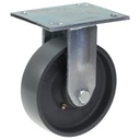 500 series 150mm fixed top plate 140x110mm castor with cast iron roller bearing wheel 500kg