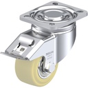 LH series 80mm swivel/brake top plate 100x85mm castor with cast nylon ball bearing wheel 700kg