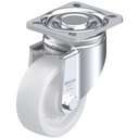 LH series 100mm swivel top plate 100x85mm castor with nylon plain bearing wheel 500kg