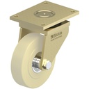 LS series 250x65mm swivel top plate 255x200mm castor with cast nylon ball bearing wheel 5000kg