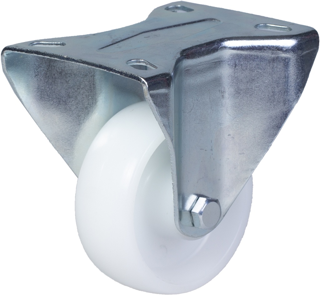 300 series 80mm fixed top plate 100x84mm castor with polypropylene roller bearing wheel 120kg