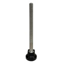 M8x100 Zinc plated rigid levelling foot 25mm plastic base 100kg