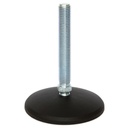 M16x200 Zinc plated levelling foot 50mm plastic base 470kg 