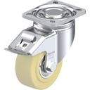 LH series 100mm swivel/brake top plate 100x85mm castor with cast nylon ball bearing wheel 700kg