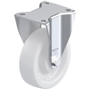 LH series 125mm fixed top plate 100x85mm castor with nylon plain bearing wheel 700kg