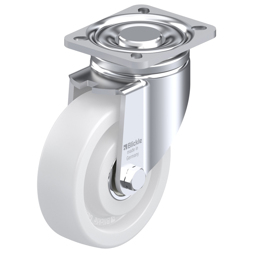 LH series 125mm swivel top plate 100x85mm castor with nylon ball bearing wheel 700kg