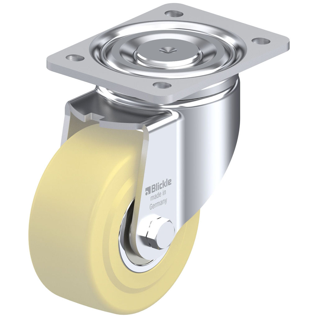 LH series 125mm swivel top plate 140x110mm castor with cast nylon ball bearing wheel 900kg