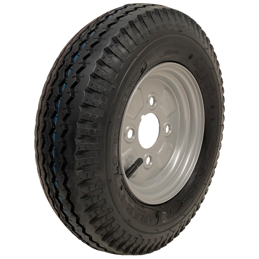 400x8 6ply Kenda K371 Trailer Wheel 4/4"