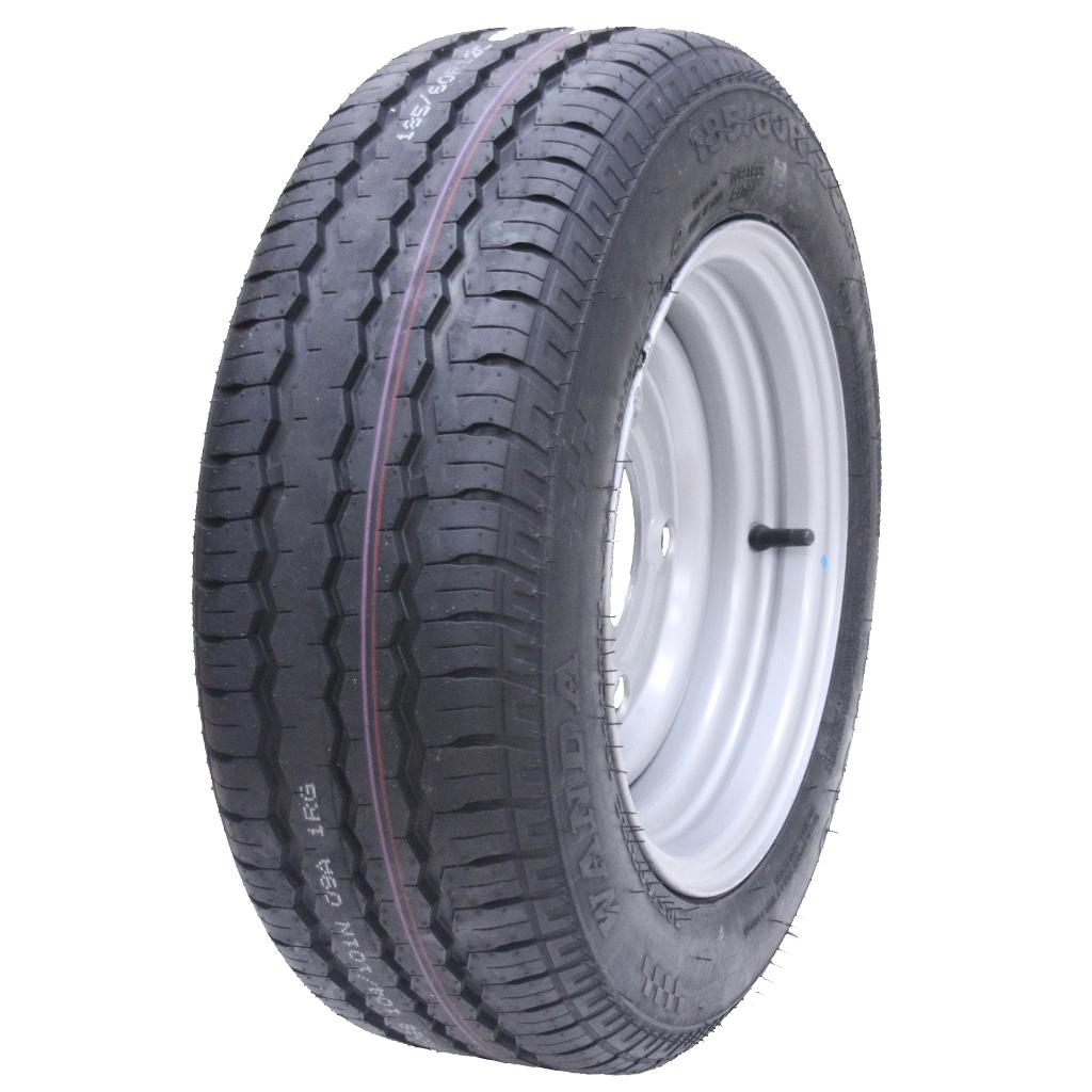 185/60R12 Trailer wheel 5 stud 165.1mm PCD (6.5")