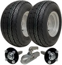 Trailer Kit, 20.5x8.0-10 4pr P815 Trailer tyre, Hub/stub axle 35x35mm, Cast hitch, 750kg load capacity